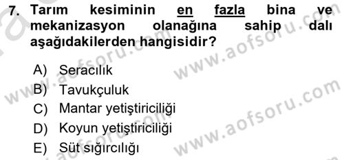 Bitki Su İlişkileri Dersi 2017 - 2018 Yılı (Vize) Ara Sınav Soruları 7. Soru