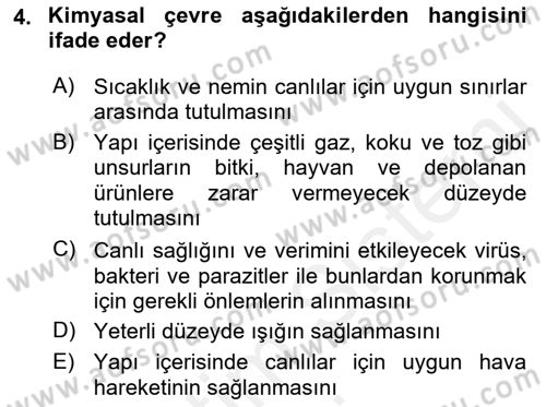 Bitki Su İlişkileri Dersi 2017 - 2018 Yılı (Final) Dönem Sonu Sınav Soruları 4. Soru