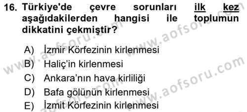 Bitki Su İlişkileri Dersi 2021 - 2022 Yılı (Final) Dönem Sonu Sınav Soruları 16. Soru