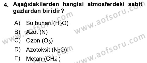 Bitki Su İlişkileri Dersi 2021 - 2022 Yılı (Final) Dönem Sonu Sınav Soruları 4. Soru