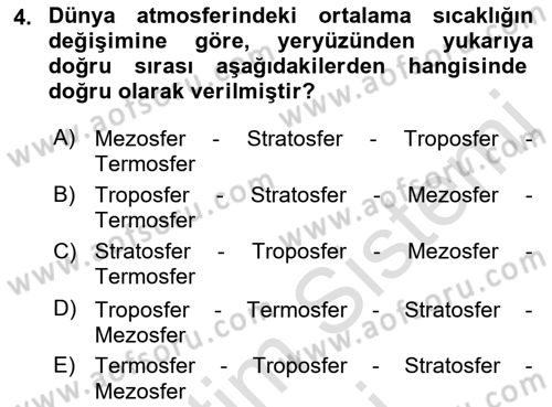 Bitki Su İlişkileri Dersi 2022 - 2023 Yılı (Final) Dönem Sonu Sınav Soruları 4. Soru