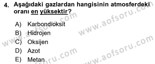 Bitki Su İlişkileri Dersi 2024 - 2025 Yılı (Final) Dönem Sonu Sınav Soruları 4. Soru