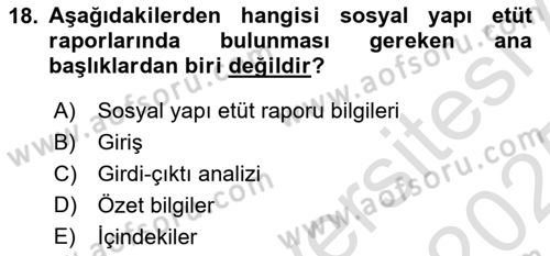 Bitki Su İlişkileri Dersi 2024 - 2025 Yılı Yaz Okulu Sınav Soruları 18. Soru