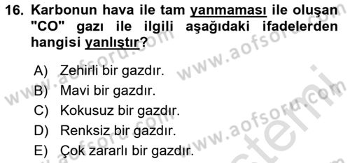 Bitki Su İlişkileri Dersi 2025 - 2026 Yılı (Final) Dönem Sonu Sınav Soruları 16. Soru