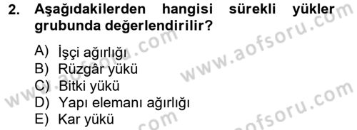 Örtü Altı Üretim Sistemleri Dersi 2012 - 2013 Yılı (Final) Dönem Sonu Sınav Soruları 2. Soru