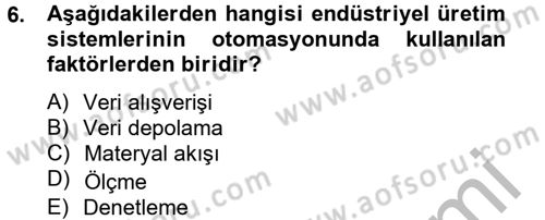 Örtü Altı Üretim Sistemleri Dersi 2012 - 2013 Yılı (Final) Dönem Sonu Sınav Soruları 6. Soru