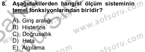 Örtü Altı Üretim Sistemleri Dersi 2012 - 2013 Yılı (Final) Dönem Sonu Sınav Soruları 8. Soru