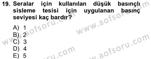 Örtü Altı Üretim Sistemleri Dersi 2013 - 2014 Yılı (Vize) Ara Sınav Soruları 19. Soru