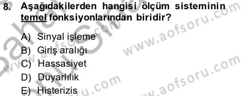 Örtü Altı Üretim Sistemleri Dersi 2014 - 2015 Yılı (Final) Dönem Sonu Sınav Soruları 8. Soru