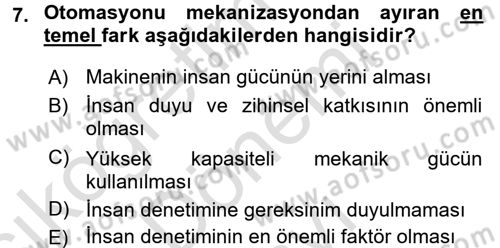 Örtü Altı Üretim Sistemleri Dersi 2015 - 2016 Yılı (Final) Dönem Sonu Sınav Soruları 7. Soru