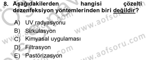 Örtü Altı Üretim Sistemleri Dersi 2016 - 2017 Yılı 3 Ders Sınav Soruları 8. Soru