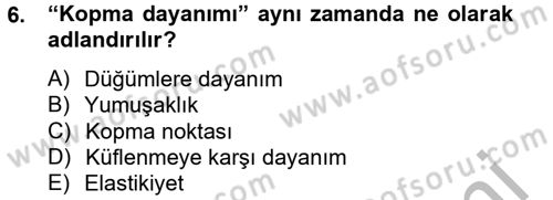 Balık Yetiştiriciliği Dersi 2012 - 2013 Yılı (Vize) Ara Sınav Soruları 6. Soru