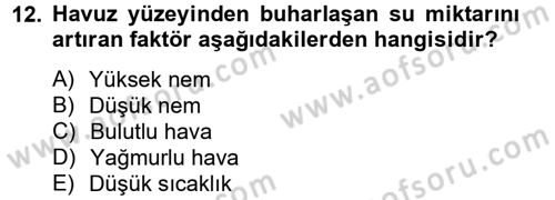 Balık Yetiştiriciliği Dersi 2012 - 2013 Yılı (Final) Dönem Sonu Sınav Soruları 12. Soru