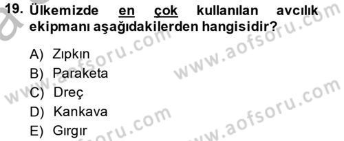 Balık Yetiştiriciliği Dersi 2014 - 2015 Yılı (Vize) Ara Sınav Soruları 19. Soru