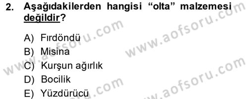 Balık Yetiştiriciliği Dersi 2014 - 2015 Yılı (Vize) Ara Sınav Soruları 2. Soru
