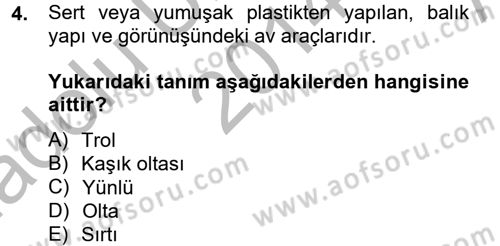 Balık Yetiştiriciliği Dersi 2014 - 2015 Yılı (Vize) Ara Sınav Soruları 4. Soru