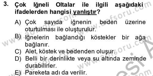 Balık Yetiştiriciliği Dersi 2014 - 2015 Yılı (Final) Dönem Sonu Sınav Soruları 3. Soru