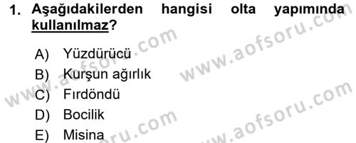 Balık Yetiştiriciliği Dersi 2015 - 2016 Yılı (Vize) Ara Sınav Soruları 1. Soru
