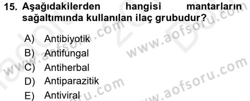 Balık Yetiştiriciliği Dersi 2017 - 2018 Yılı (Final) Dönem Sonu Sınav Soruları 15. Soru