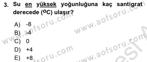 Balık Yetiştiriciliği Dersi 2022 - 2023 Yılı Yaz Okulu Sınav Soruları 3. Soru