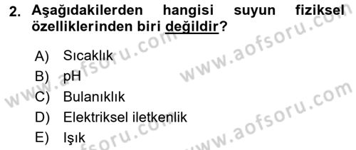 Balık Yetiştiriciliği Dersi 2023 - 2024 Yılı (Final) Dönem Sonu Sınav Soruları 2. Soru