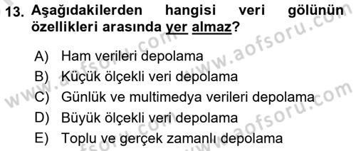 Tarım 4.0 Dersi 2024 - 2025 Yılı (Vize) Ara Sınav Soruları 13. Soru