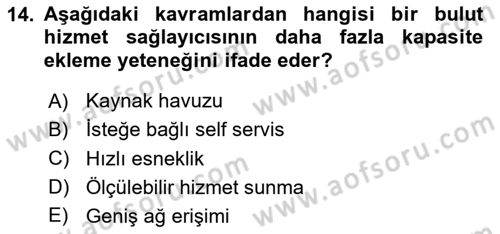 Tarım 4.0 Dersi 2024 - 2025 Yılı (Vize) Ara Sınav Soruları 14. Soru