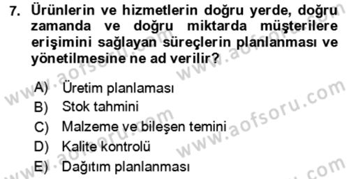 Tarım 4.0 Dersi 2024 - 2025 Yılı (Final) Dönem Sonu Sınav Soruları 7. Soru