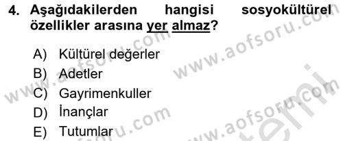 Tarımsal Pazarlama Dersi 2024 - 2025 Yılı Yaz Okulu Sınav Soruları 4. Soru