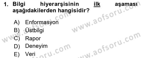 Turizmde Otomasyon Sistemleri Dersi 2020 - 2021 Yılı Yaz Okulu Sınav Soruları 1. Soru