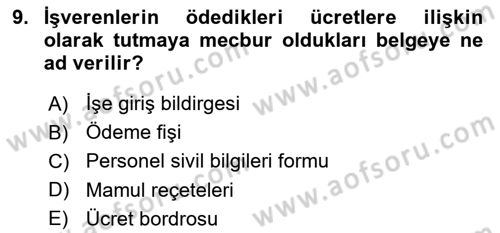 Turizmde Otomasyon Sistemleri Dersi 2020 - 2021 Yılı Yaz Okulu Sınav Soruları 9. Soru