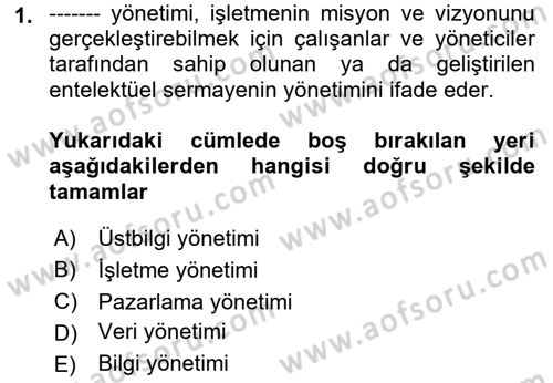 Turizmde Otomasyon Sistemleri Dersi 2021 - 2022 Yılı Yaz Okulu Sınav Soruları 1. Soru