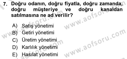 Turizmde Otomasyon Sistemleri Dersi 2022 - 2023 Yılı (Final) Dönem Sonu Sınav Soruları 7. Soru