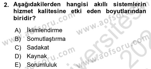 Turizmde Otomasyon Sistemleri Dersi Ara Sınavı Deneme Sınav Soruları 2. Soru