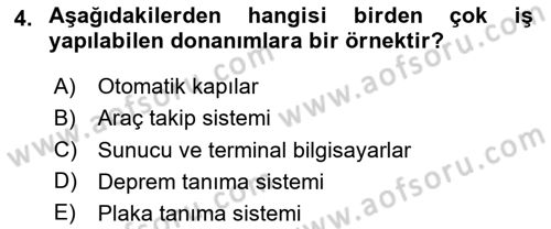 Turizmde Otomasyon Sistemleri Dersi 2023 - 2024 Yılı Yaz Okulu Sınav Soruları 4. Soru