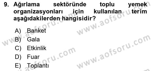 Turizmde Otomasyon Sistemleri Dersi 2023 - 2024 Yılı Yaz Okulu Sınav Soruları 9. Soru
