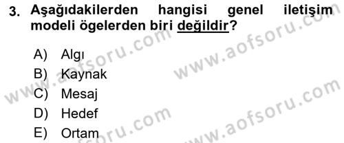 Turist Davranışı Dersi 2021 - 2022 Yılı Yaz Okulu Sınav Soruları 3. Soru