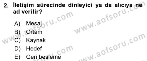 Turist Davranışı Dersi 2022 - 2023 Yılı Yaz Okulu Sınav Soruları 2. Soru