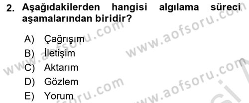 Turist Davranışı Dersi 2023 - 2024 Yılı (Final) Dönem Sonu Sınav Soruları 2. Soru