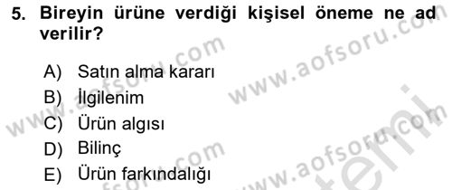 Turist Davranışı Dersi 2023 - 2024 Yılı (Final) Dönem Sonu Sınav Soruları 5. Soru