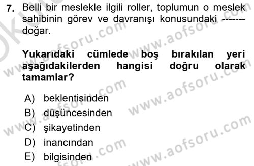 Turist Rehberliği Dersi 2020 - 2021 Yılı Yaz Okulu Sınav Soruları 7. Soru