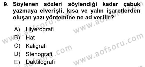 Turist Rehberliği Dersi 2021 - 2022 Yılı (Vize) Ara Sınav Soruları 9. Soru