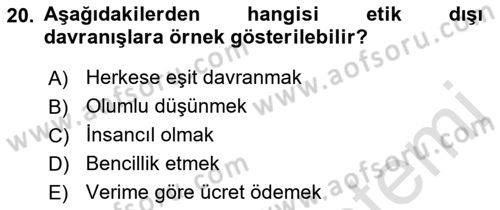 Turist Rehberliği Dersi 2021 - 2022 Yılı Yaz Okulu Sınav Soruları 20. Soru