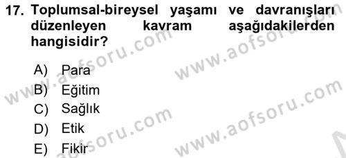 Turist Rehberliği Dersi 2022 - 2023 Yılı Yaz Okulu Sınav Soruları 17. Soru