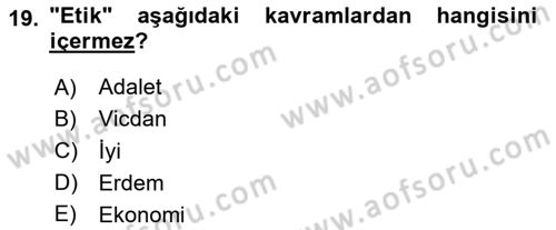 Turist Rehberliği Dersi 2023 - 2024 Yılı (Final) Dönem Sonu Sınav Soruları 19. Soru