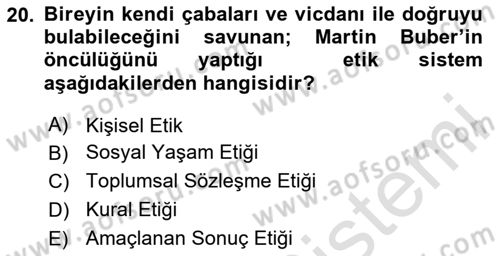 Turist Rehberliği Dersi 2023 - 2024 Yılı (Final) Dönem Sonu Sınav Soruları 20. Soru