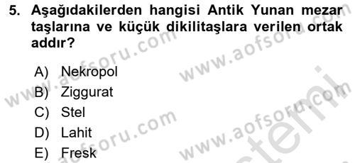 Turist Rehberliği Dersi 2024 - 2025 Yılı (Vize) Ara Sınav Soruları 5. Soru