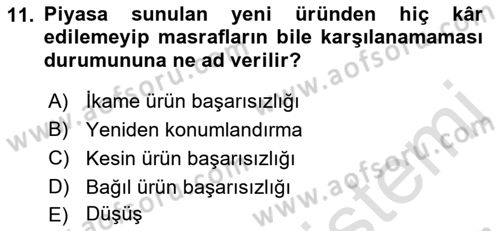 Turizmde Girişimcilik Ve İnovasyon Dersi 2021 - 2022 Yılı (Final) Dönem Sonu Sınav Soruları 11. Soru