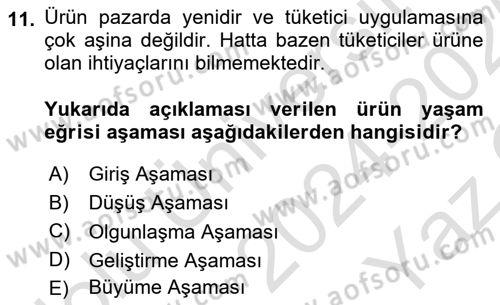 Turizmde Girişimcilik Ve İnovasyon Dersi 2024 - 2025 Yılı Yaz Okulu Sınav Soruları 11. Soru