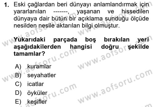 Turizm Tarihi Dersi 2020 - 2021 Yılı Yaz Okulu Sınav Soruları 1. Soru